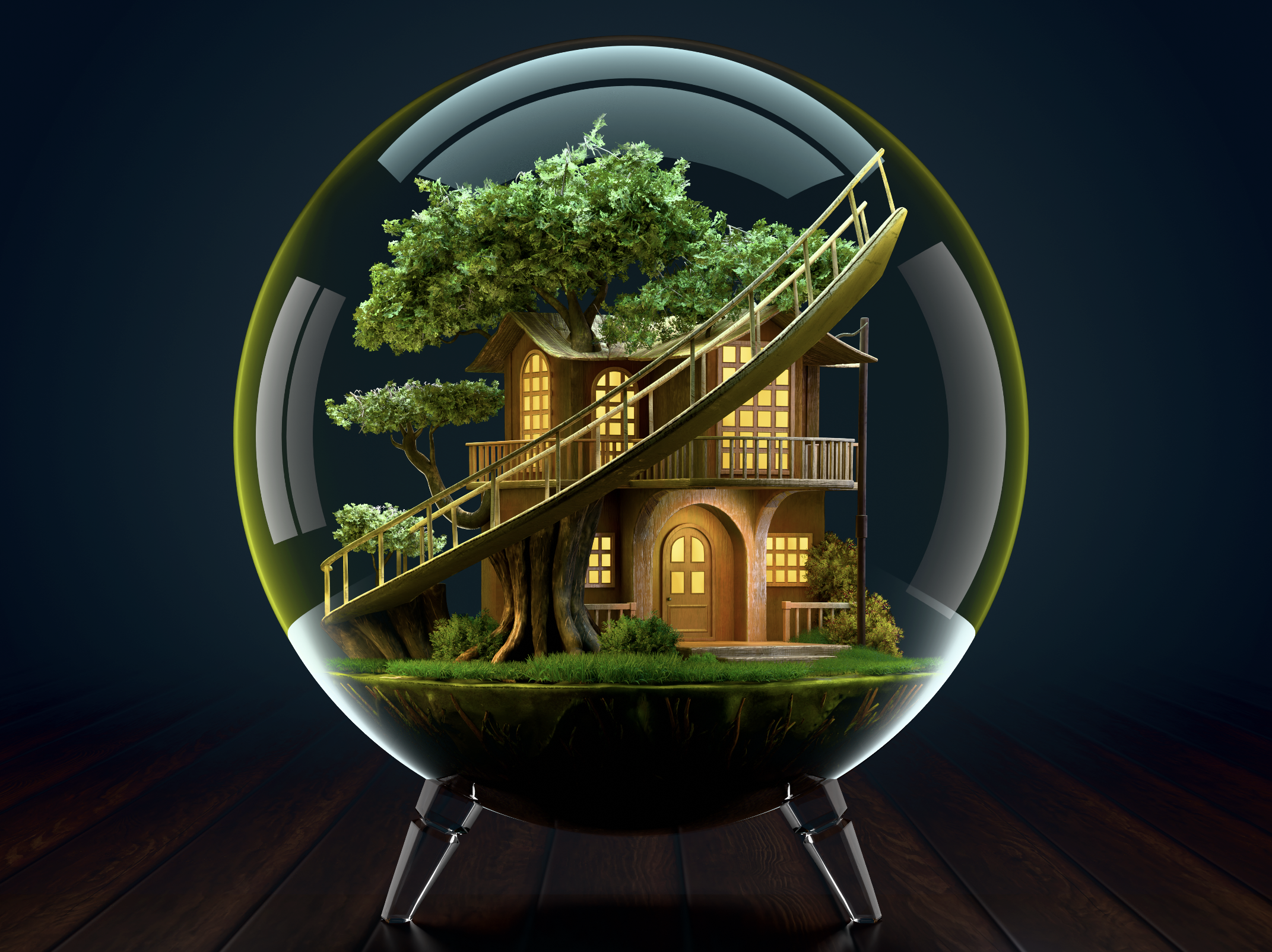 3D-model representing organic growth and bespoke creation